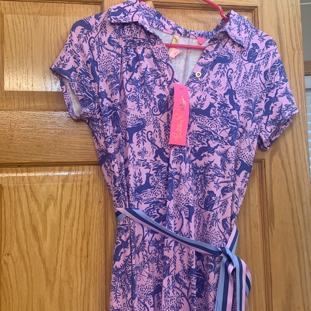 Lilly Pulitzer Renee Dress Lilac Freesi - Picture 2 of 7